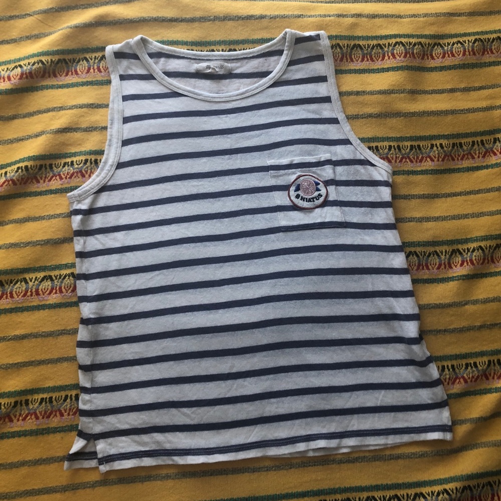 Madewell “#Hiatus” Striped Tank